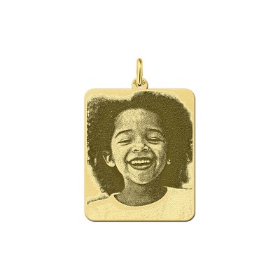 Gouden fotosieraad | Gouden hanger met foto | Surinaams goud